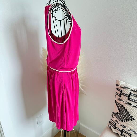Juicy Couture Le Brea Pink Halter Open Back Mini Dress Small - Picture 5 of 9